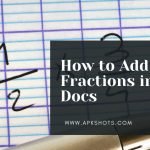 How to Add Fractions in Google Docs